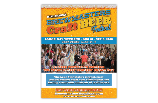 brewmasters craft beer festival advertisement