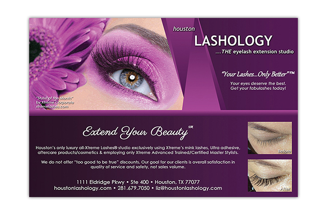 houston lashology advertisement
