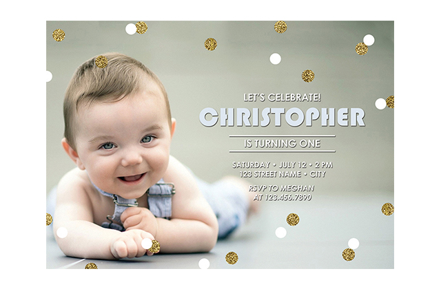 first birthday invitation design