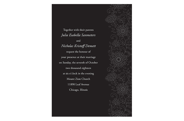 wedding invitation design