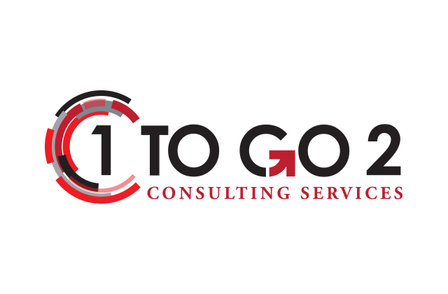 1 to go 2 consulting logo design