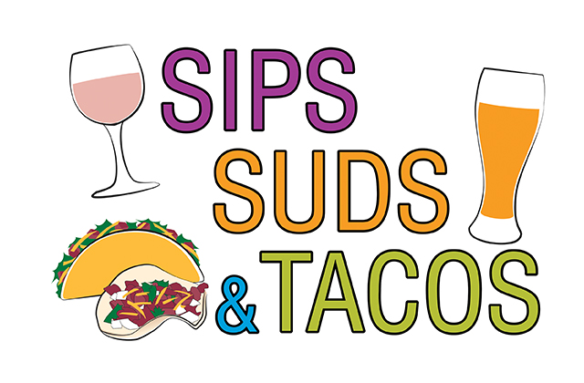 sips suds and tacos logo design