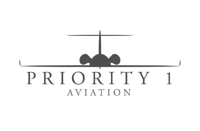 priority one aviation logo design