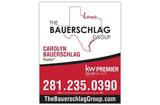 bauerschlag group real estate for sale sign design