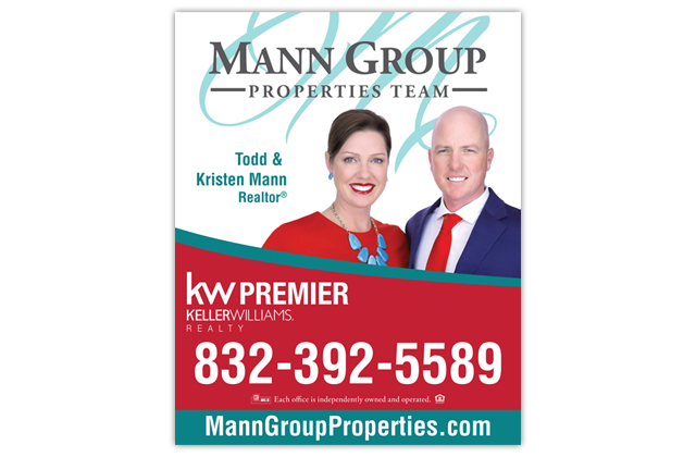 mann group real estate sign design