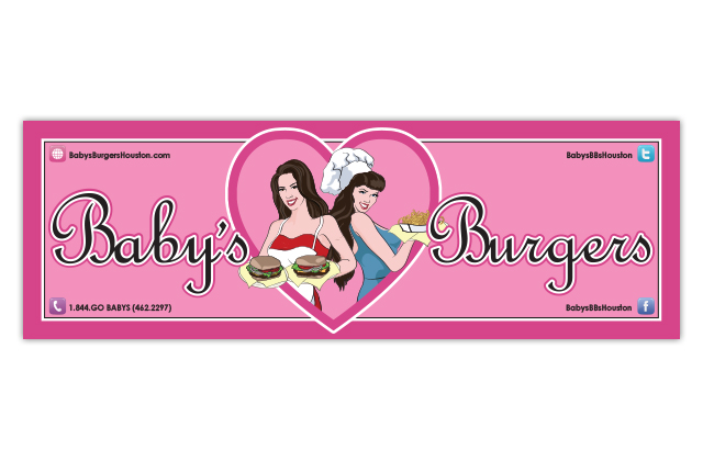 babys burgers banner design